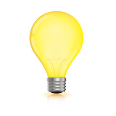 realistic vector light bulb