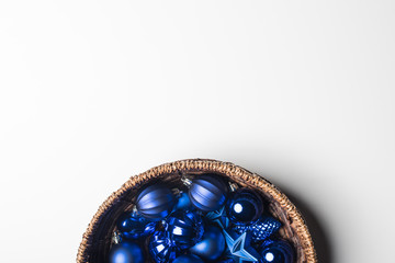 christmas toys in basket