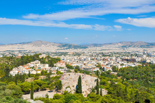 Panorama of Athens, Greece