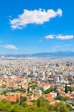 Skyline of Athens, Greece