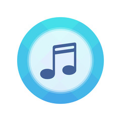 Paper Flat Cirlce Button