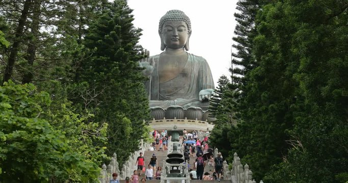 Hong Kong, 08 August 2017 -: Tian Tan Buddha in Lantau Island