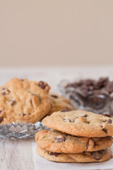 Chocolate Chip Cookies and a Bowl of Chips