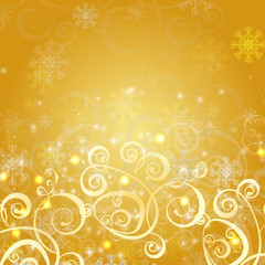 elegant christmas gold background