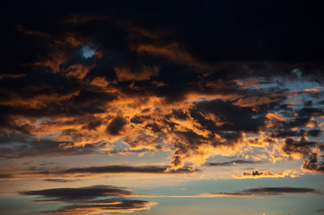 tramonto di fuoco