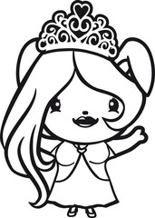 queen königin prinzessin frau weiblich hübsch krone stehend freundlich begrüßen kaninchen hase klein süß niedlich glücklich
