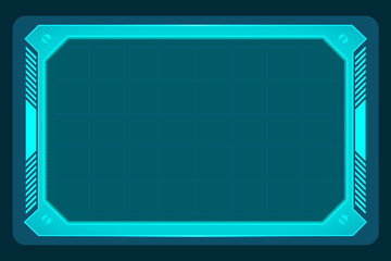 Technology frame vector illustration