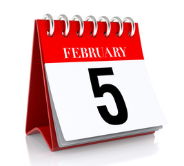 February 5. Calendar