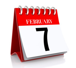 February 7. Calendar