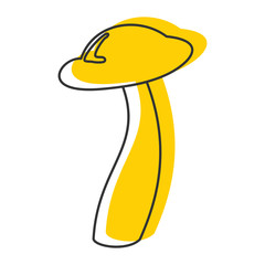 Honey fungus mushroom icon vector illustration for design and web isolated