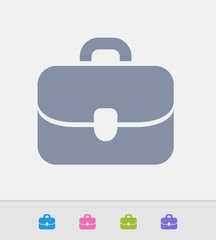 Business Briefcase - Granite Icons. A professional, pixel-perfect icon designed on a 32x32 pixel grid and redesigned on a 16x16 pixel grid for very small sizes.
