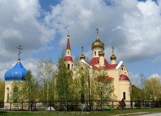 Fototapeta na wymiar St. Nicholas Church in Tsimlyansk.