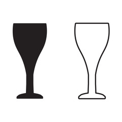 wine glass icon- vector illustration