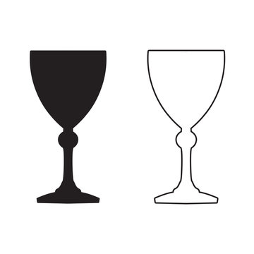 wine glass icon- vector illustration