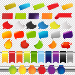 Set Of Color Sale Stickers And Labels