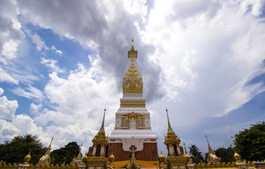 Fototapeta premium Phra That Phanom is a pagoda pagoda in the Northeast Thailand, Thailand, pagoda.