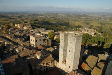 Obraz premium サンジミニャーノ 塔の街