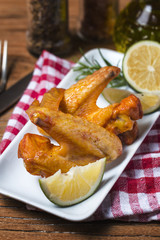 Grilled chicken wings