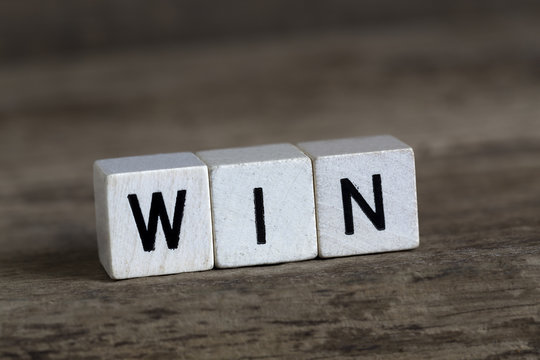 Win, written in cubes