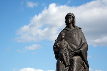 Fototapeta na wymiar Virgin Mary with the Child Christ