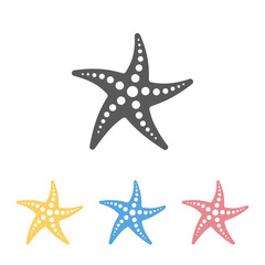 starfish icon - obrazy, fototapety, plakaty