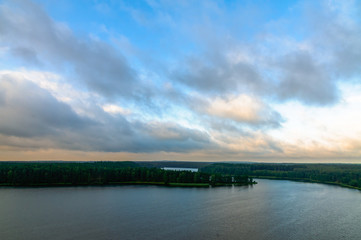 Wdzydze Lake  in Kaszuby region in Poland