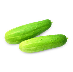 Cucumber isolated on white background.