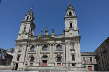 Fototapeta na wymiar Cathédrale Sainte-marie à Lugo