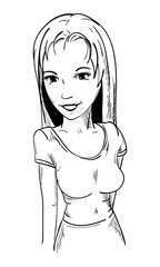 young  smiling women