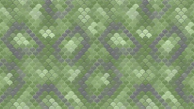 Seamless loop abstract animation pattern with green dragon skin