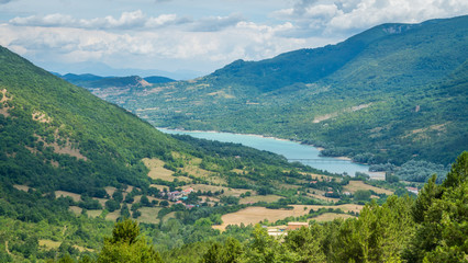 Lake Barrea, in the Province of L'Aquila, Abruzzo, Italy. 