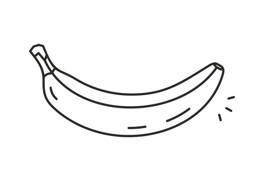 How to Draw a Banana Easy 🍌Cute Fruit Art - YouTube