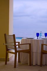 Blue and White Table