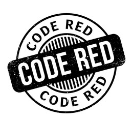 Code Red rubber stamp. Grunge design with dust scratches. Effects can be easily removed for a clean, crisp look. Color is easily changed.