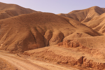 The sand desert - the sea level in Israel