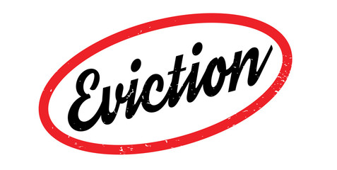 Eviction rubber stamp. Grunge design with dust scratches. Effects can be easily removed for a clean, crisp look. Color is easily changed.