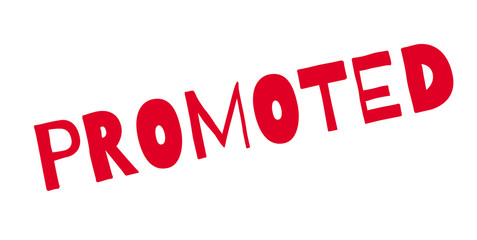 Promoted rubber stamp. Grunge design with dust scratches. Effects can be easily removed for a clean, crisp look. Color is easily changed.