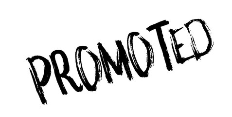 Promoted rubber stamp. Grunge design with dust scratches. Effects can be easily removed for a clean, crisp look. Color is easily changed.