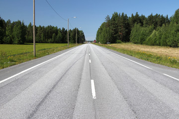 Fototapeta premium endless road straße