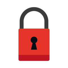 safety lock icon image vector illustration design 