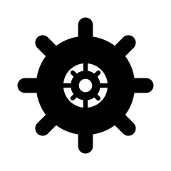 two gears icon image vector illustration design  black and white