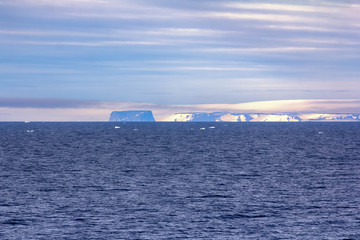 Icebergs, glaciers, growlers in Arctic ocean © max5128