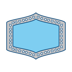 Emblem with stars , Vector Illustration