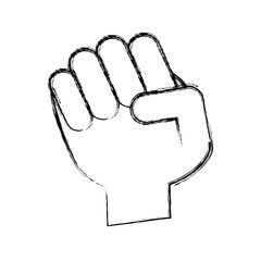 Hand clenched symbol
