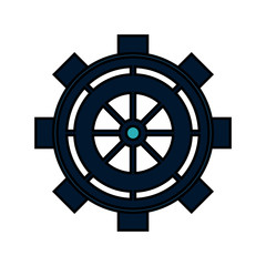 Obraz premium intricate gear icon image vector illustration design 