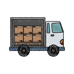 Delivery cargo truck