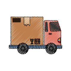 Delivery cargo truck