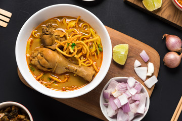 Khao Soi Recipe, Curried Noodle Soup with Chicken