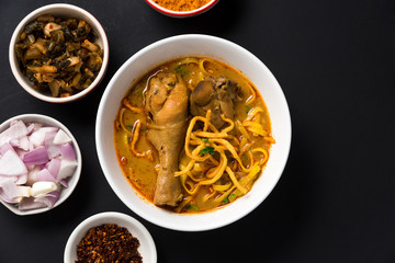 Khao Soi Recipe, Curried Noodle Soup with Chicken