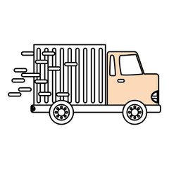 Delivery cargo truck